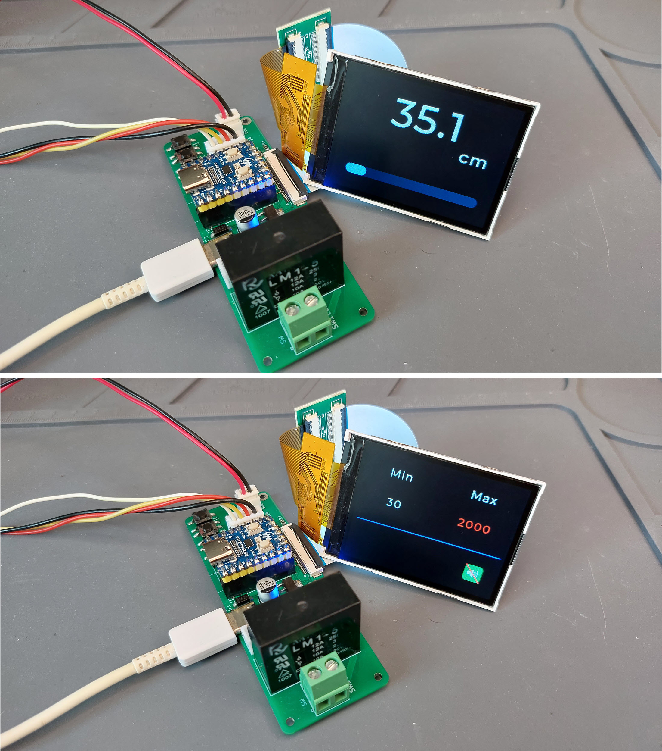 RP2040Zero Powered Laser Range Finder with GUI and a 2.4" TFT Display