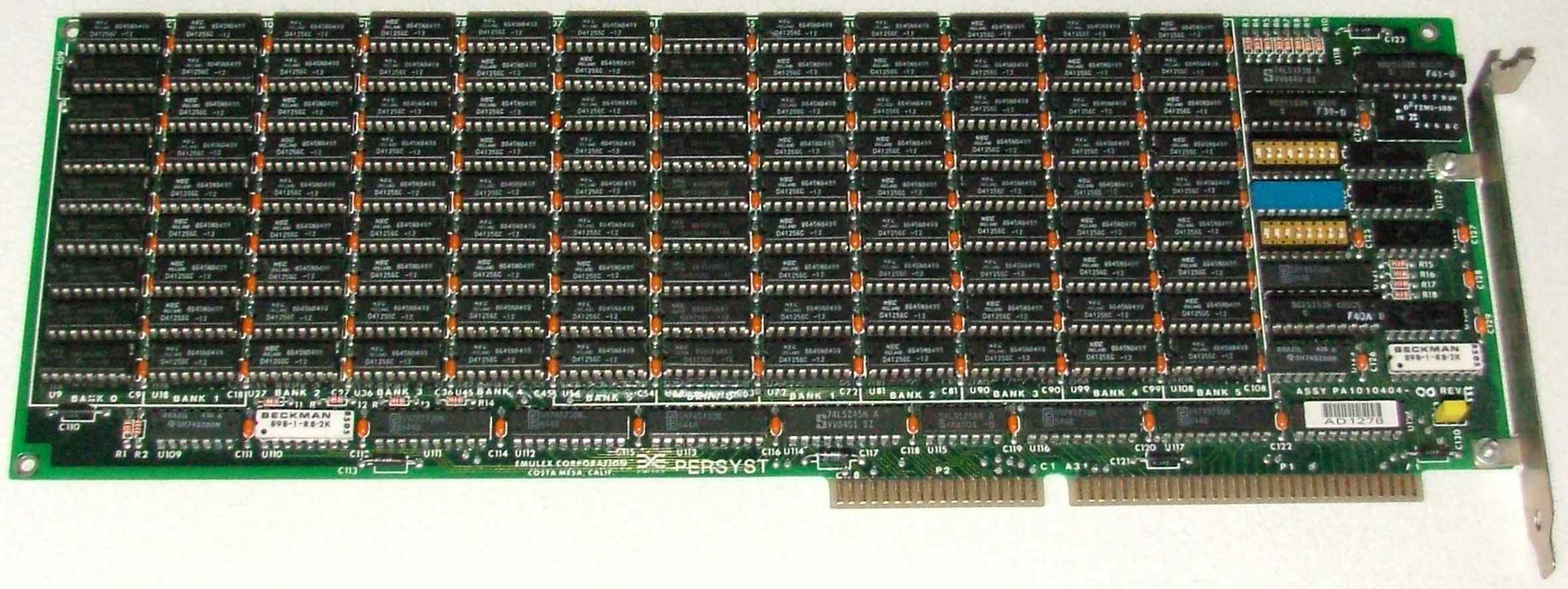 4Mib ISA memory board, 9x12 chips Forum for Electronics