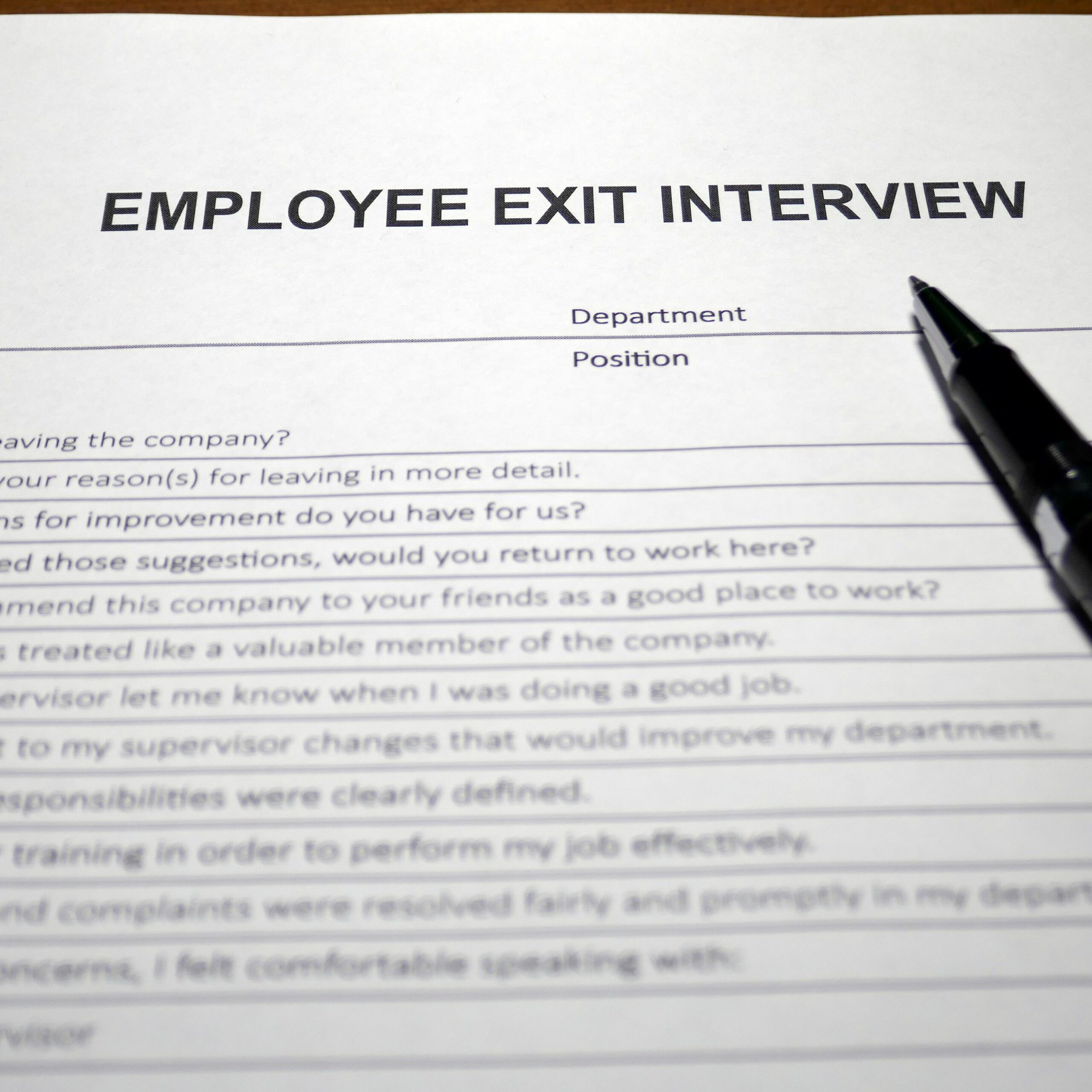 Exit interviews in school Edapt