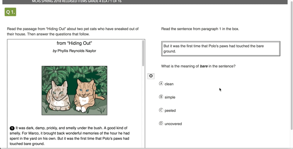 Massachusetts MCAS Practice Tests Edcite