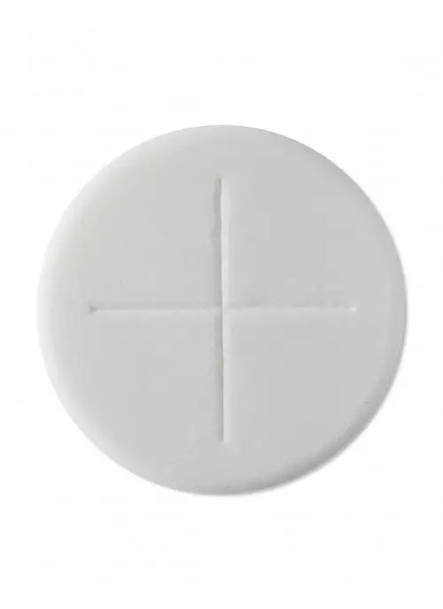 250 Peoples 1 1/8 Inch Single Cross Communion Wafers, Altar Bread AB05
