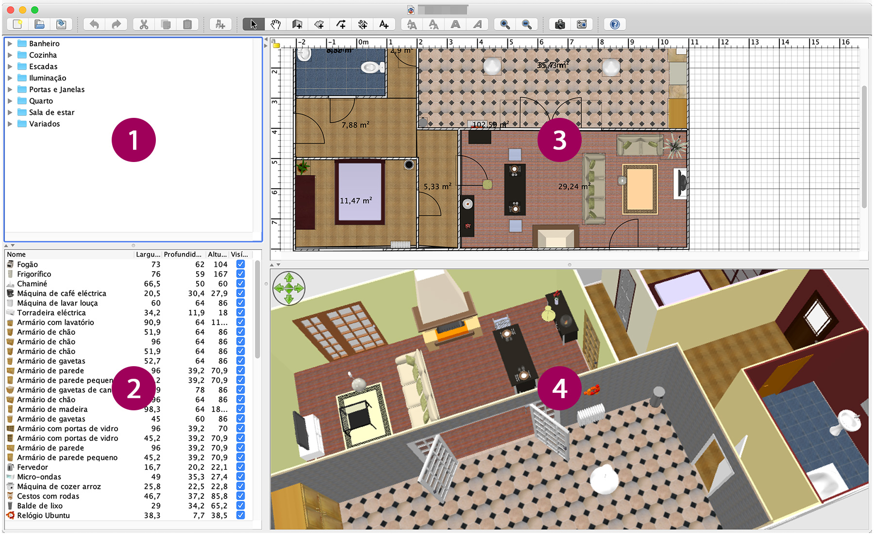 Sweet Home 3D projetos 3d de forma fácil Edgar Costa