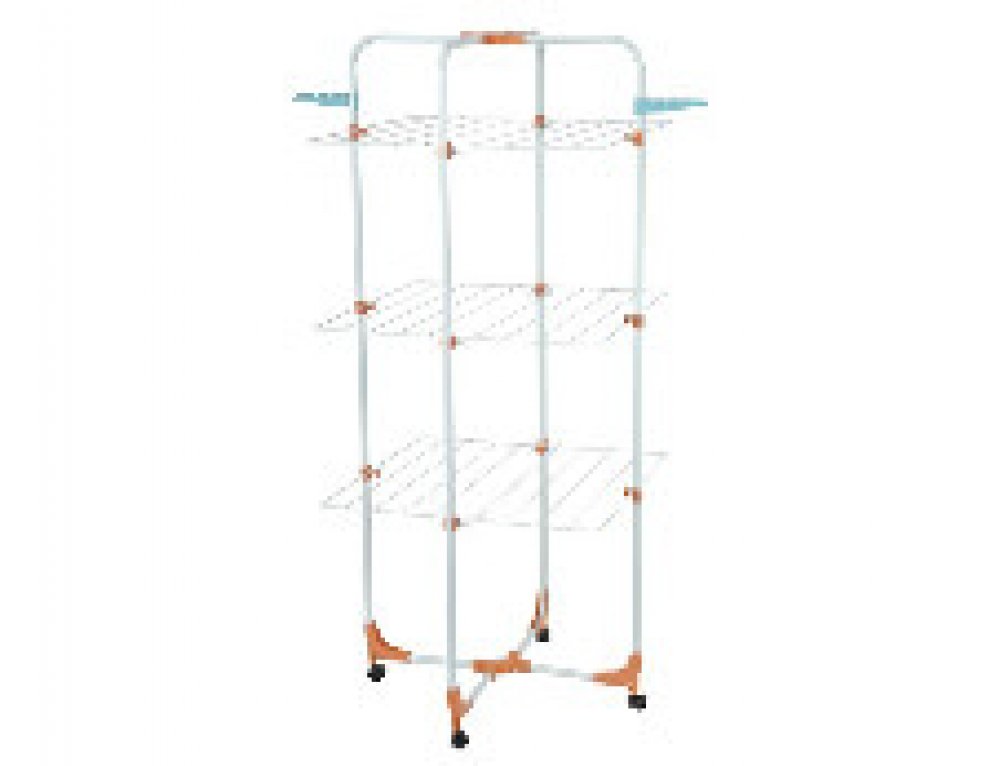 3 Tier Compact Laundry Drying Rack Tower With Fastmoving Wheels Edge