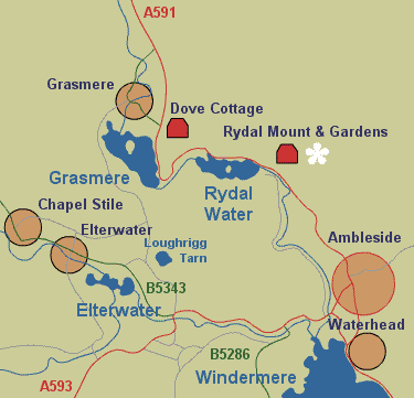 Grasmere Map Lake District Grasmere Lake. Maps Of Cumbria And The Lake District. The Essential Tourist Information Guide.
