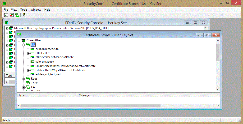 EDIdEv eSecurity Console