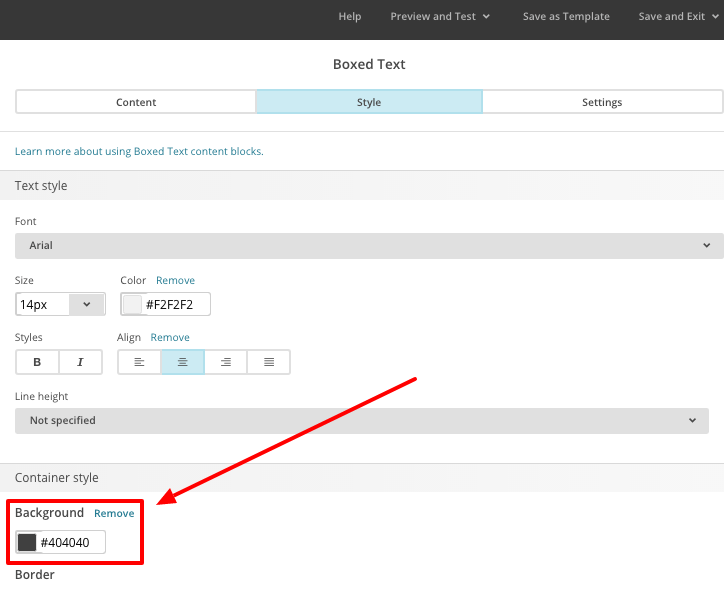 HOW TO CHANGE TEXT BLOCK COLOUR BACKGROUND MAILCHIMP eDigital Agency