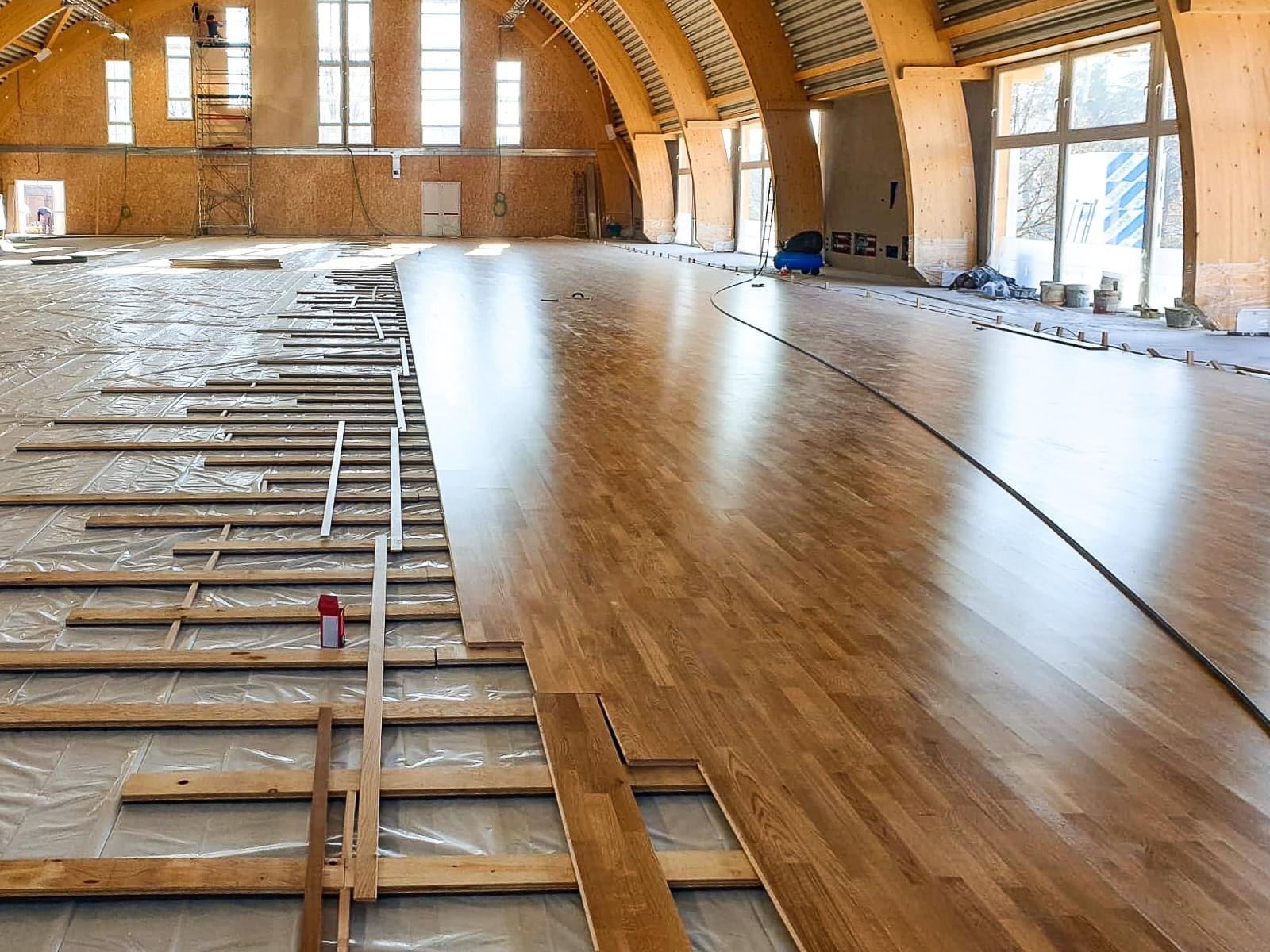 Realizzazioni in parquet Edilizia Sportiva