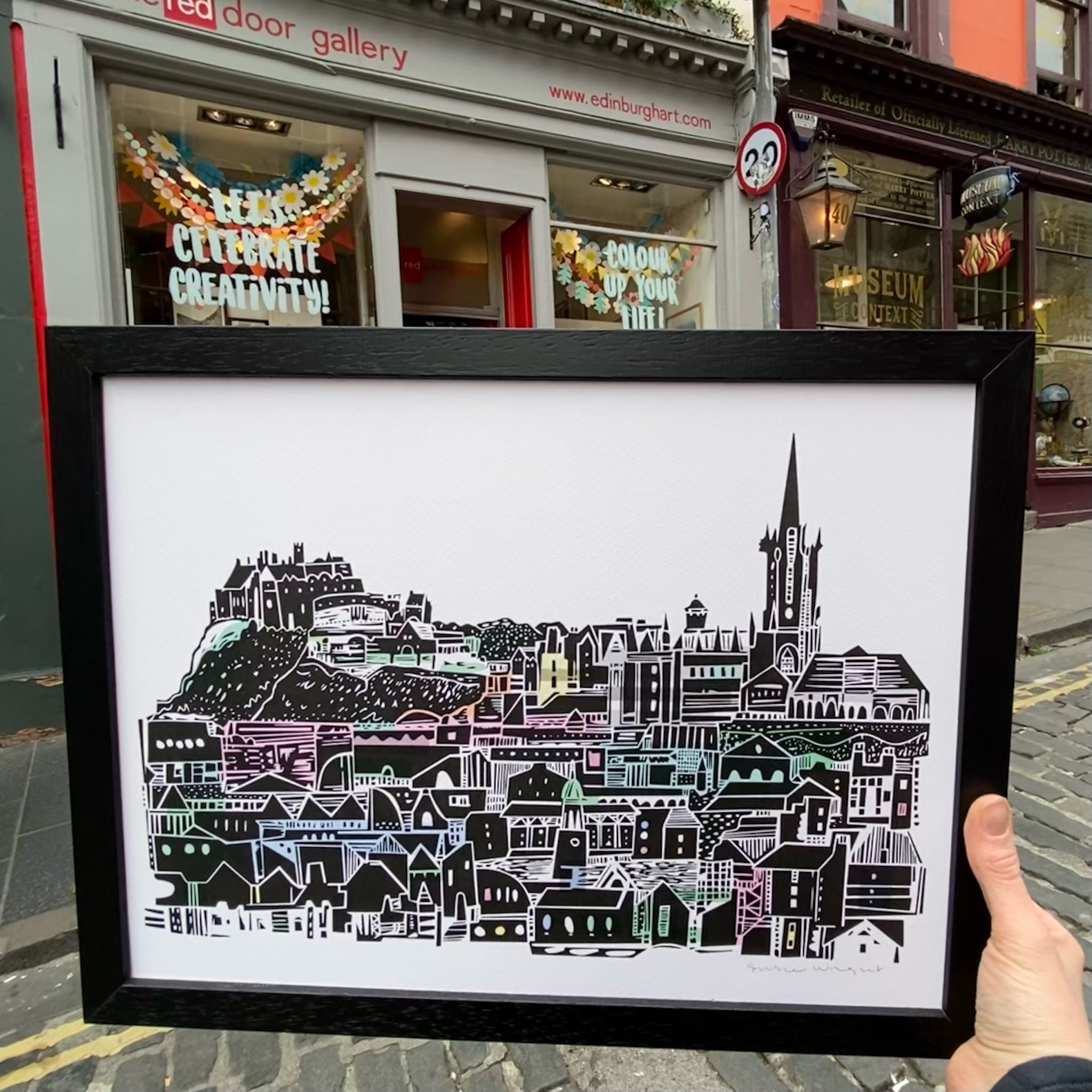 City Skyline Print All Things Scottish, Art Prints, For Girls, Framed