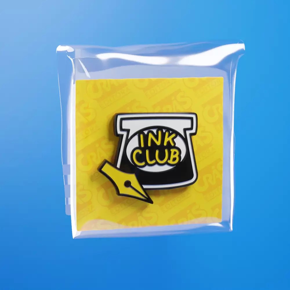 Editora Crás Pin Metálico Ink Club