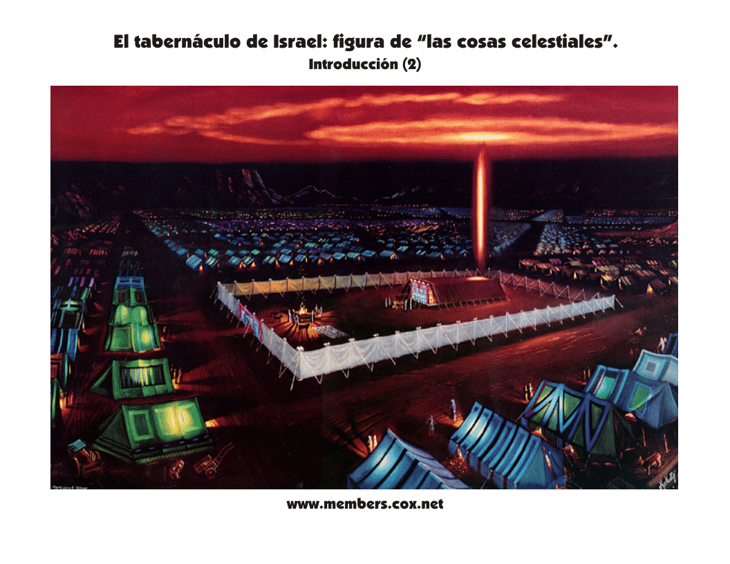 "El tabernáculo de Israel. Vista de noche. Imagen (diapositiva).