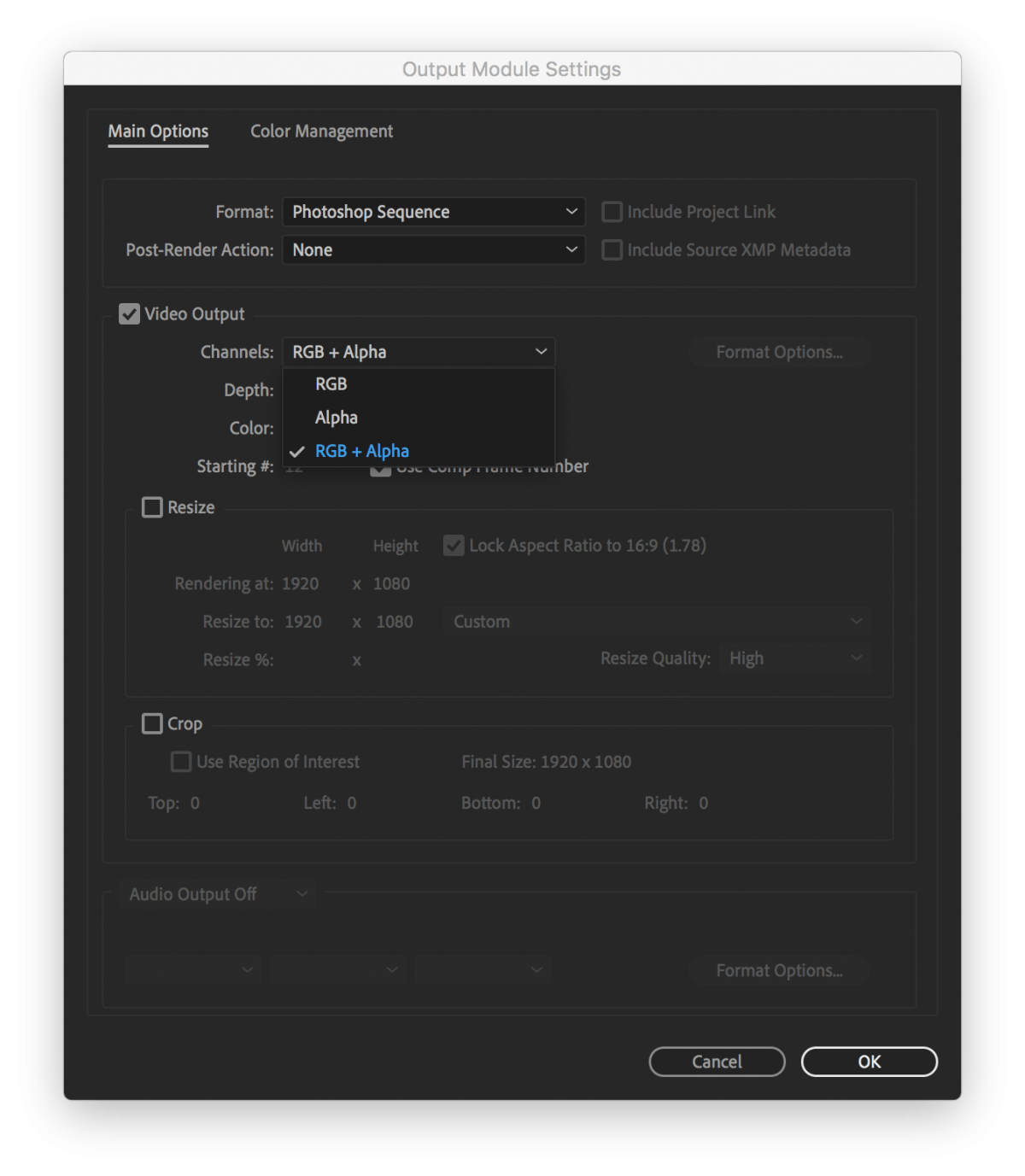 How to Export a Frame (.jpg, .png, .psd, .tif) from After Effects in