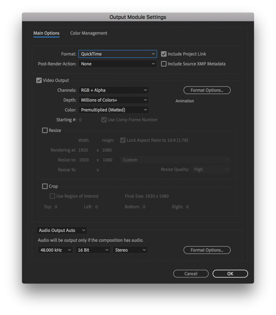 Export QuickTime Video with Alpha Channel in After Effects Tutorial