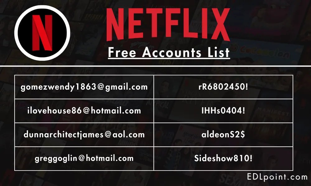 99+ Netflix Free Accounts With Passwords [Daily Updated]