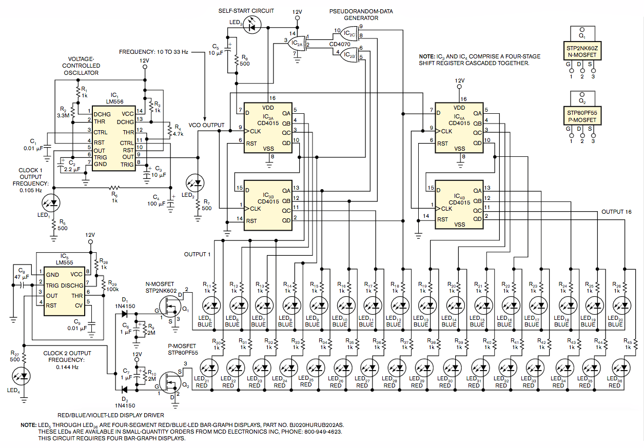 Create LEDlighting patterns without a controller EDN
