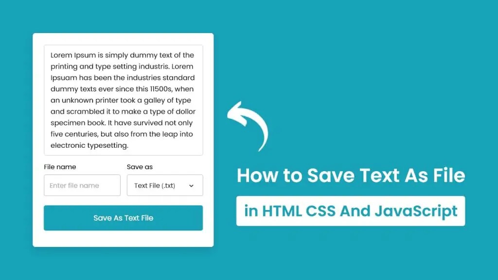 How to Save Text as File using HTML5, CSS3 & JavaScript Edopedia