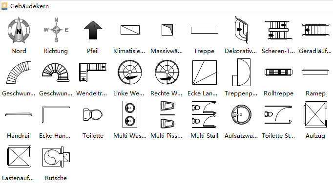 Grundriss Symbole Grundriss zeichnen Verwendung der Symbole