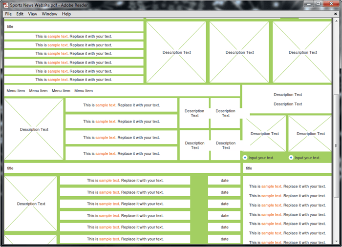 Einige Vorlagen der Wireframes kostenlos downloaden