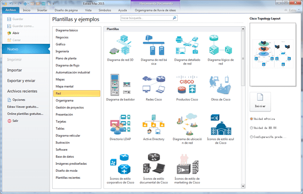 Software de diagrama de red