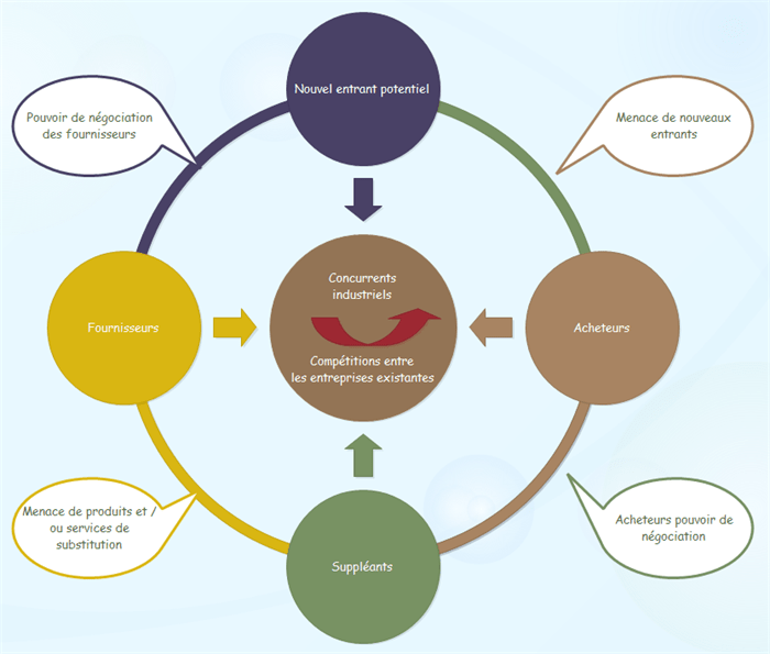 Exemples de modèle de cinq forces de porter