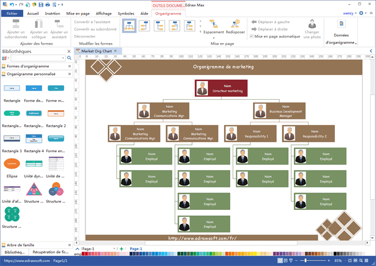 La création Programme facile EdrawMax
