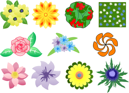 Flower Shapes - Edraw