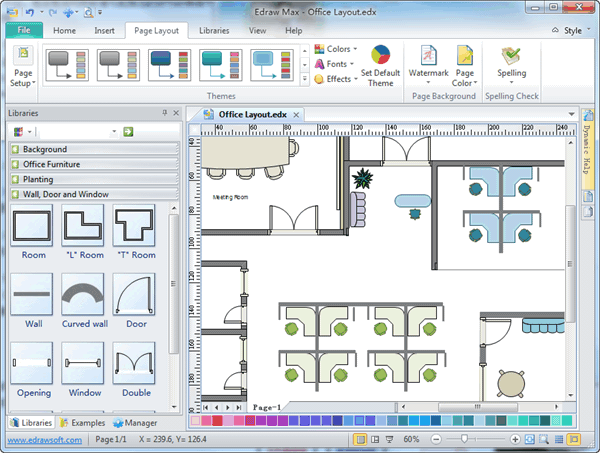 Office Layout Software Create Office Layout Easily From Templates and Office Layout Software Create Office Layout Easily From Templates and