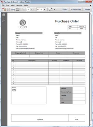 Free and Printable Business Form Templates for Word and PDF - Edraw