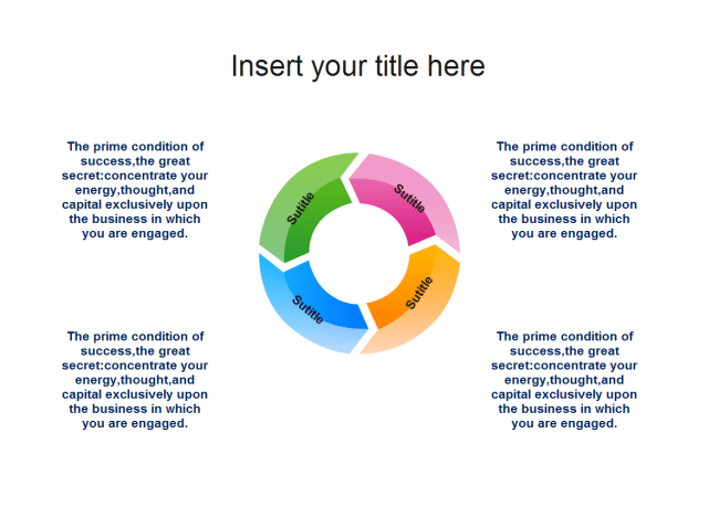 Multi-level Circular Diagram Powerpoint Template