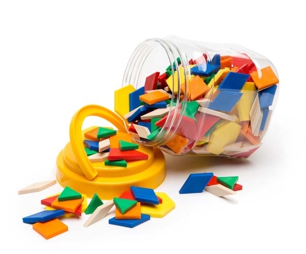 Buy Learning Can Be Fun Solid Plastic Pattern Blocks (250 pieces)