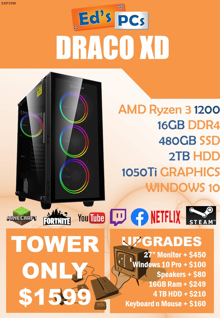 Desktop computer packages to suit any user, gamer, student or business