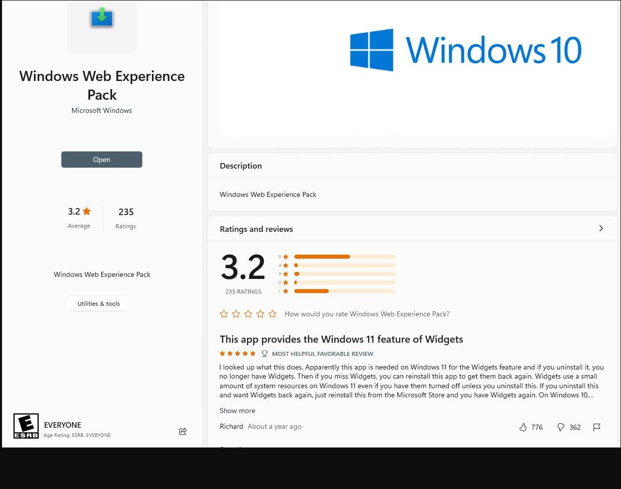IDKT Windows  Experience Pack Enables Widgets Ed Tittel