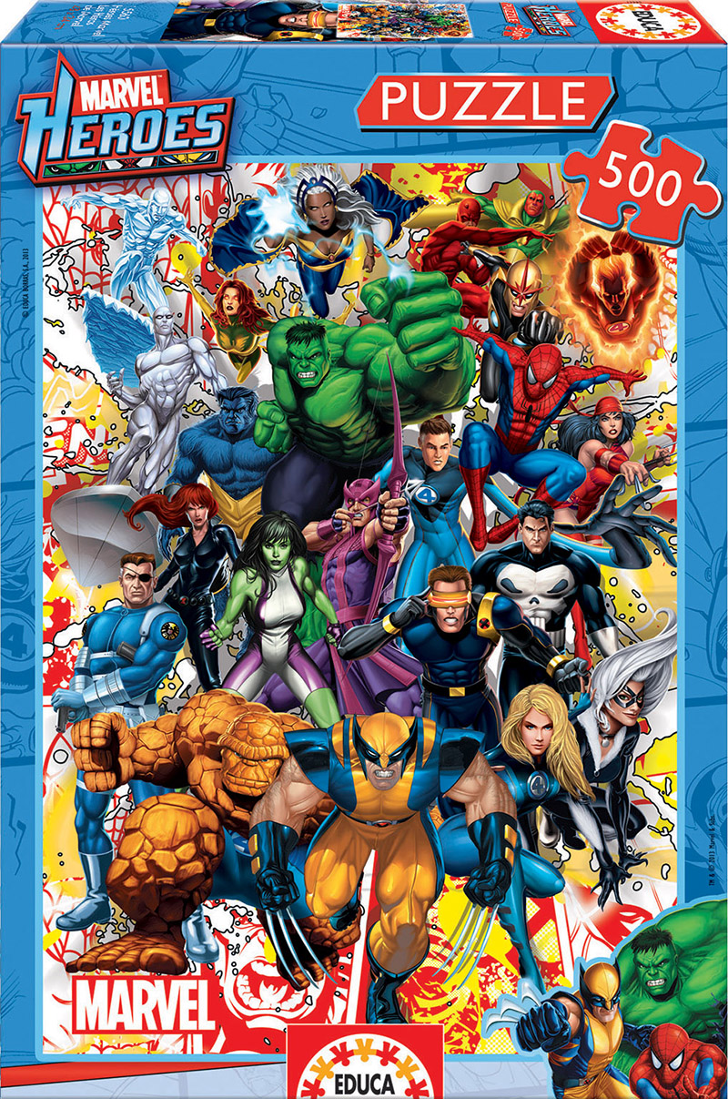 500 Marvel heroes Educa Borras