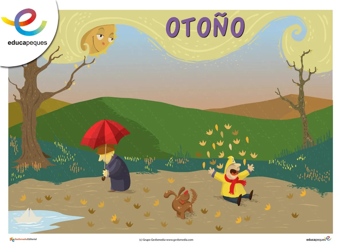 Estaciones del año para niños de primaria Educapeques