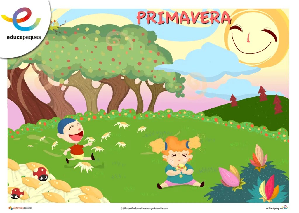 Estaciones del año para niños de primaria Educapeques