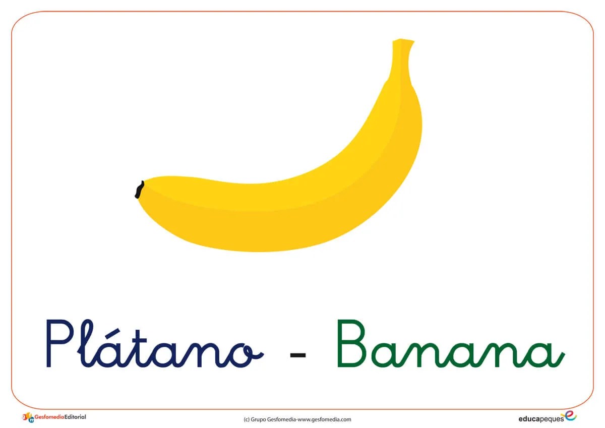 LAS FRUTAS EN INGLES