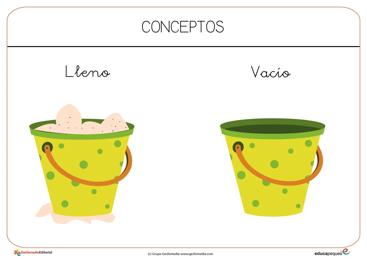 LOS PEQUES DEL CRISTO REFORZAMOS CONCEPTOS LLENOVACÍO (3 AÑOS)
