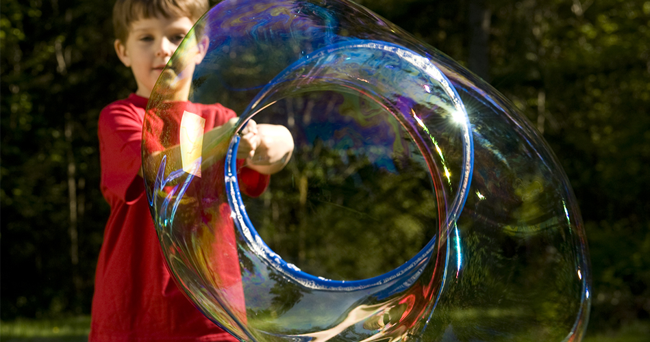 Giant bubbles Creative recipes Educatall