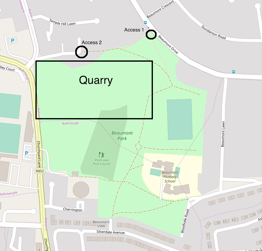 Beaumont Quarry Nature Infants → How To Get There Cork Nature Network Education