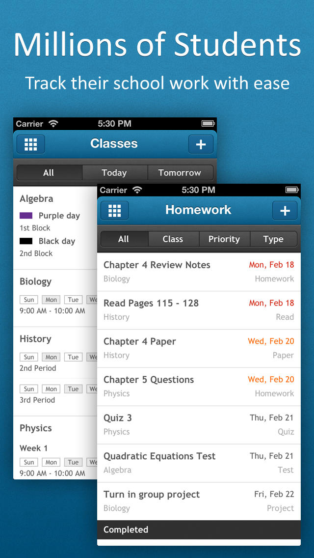 myHomework Student Planner Review EducationalAppStore