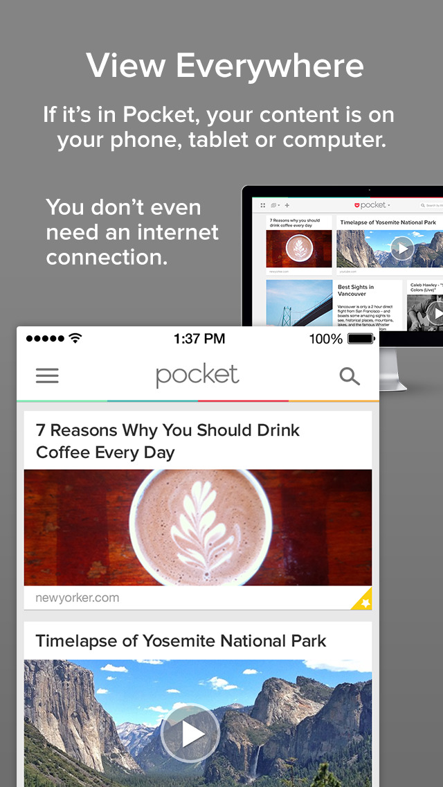 Pocket Save Articles and Videos to View Later Review Educational App