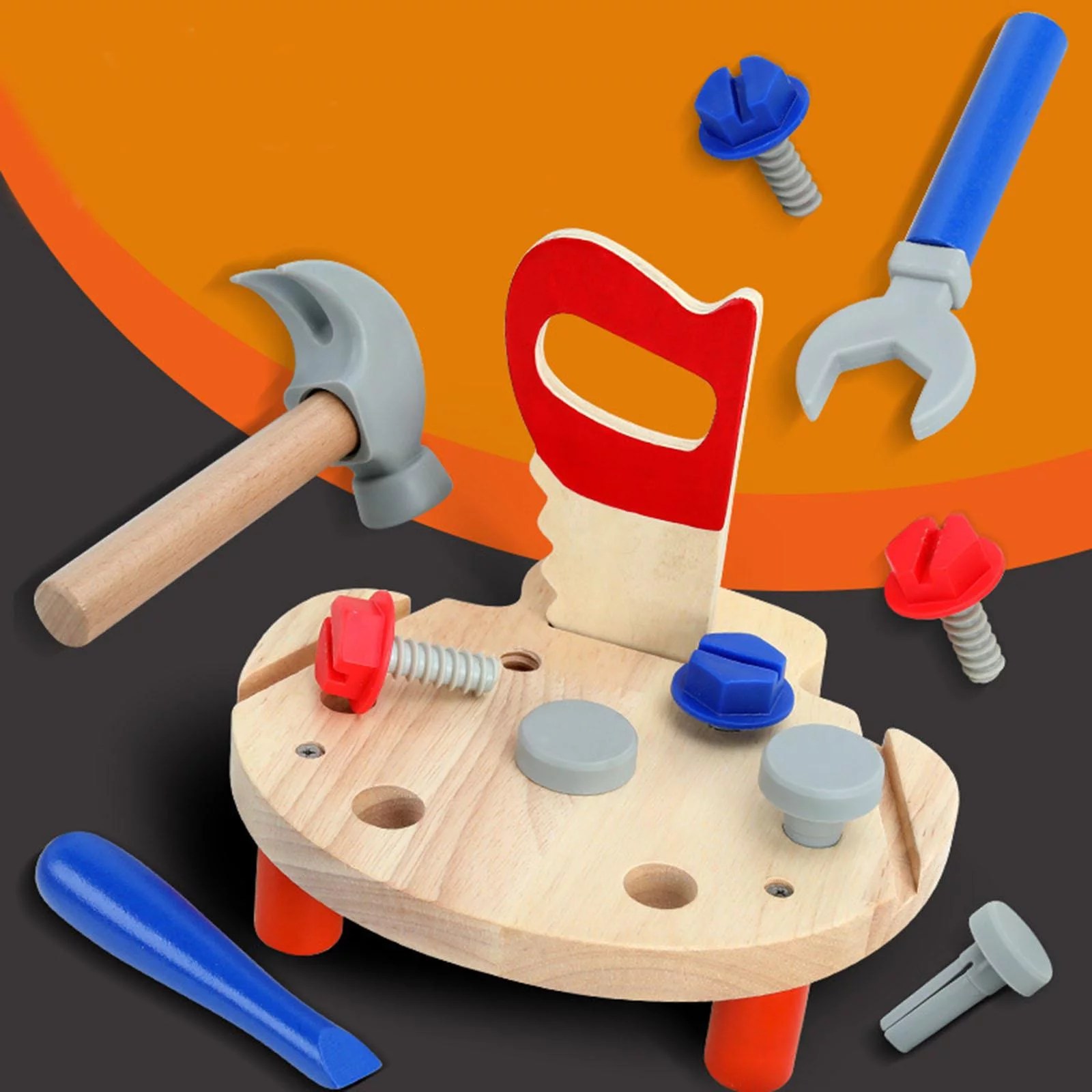 Buy Wooden Tool Rack Toy for Kids Online Educational Toys Pakistan