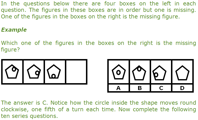 11plus complete the series looking at sequences