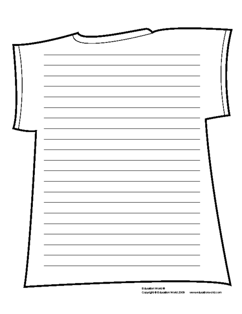 Free T-Shirt Template Pdf