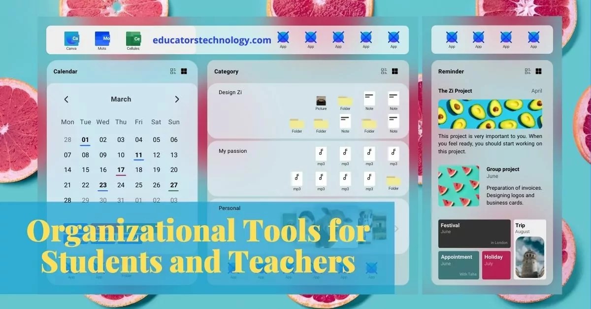 Free Organizational Tools for Students Educators Technology