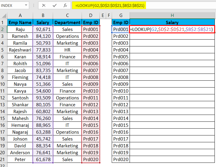 Alternative to VLOOKUP INDEX, MATCH & LOOKUP Function