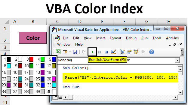 VBA Color Index How to Use Color Index in VBA?