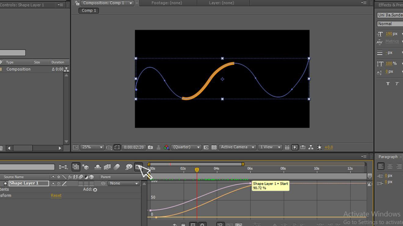 Pen Tool in After Effects Drawing and Animating Object Using Pen Tool