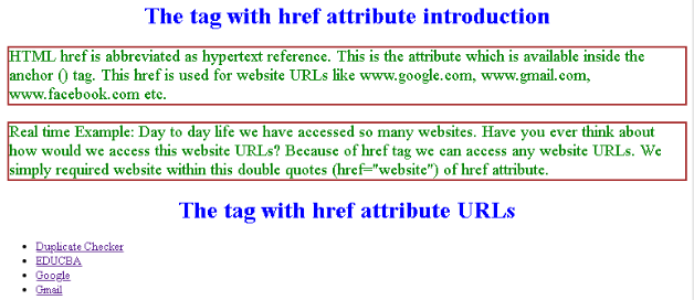href tag in HTML How Does href Attribute Work in HTML?