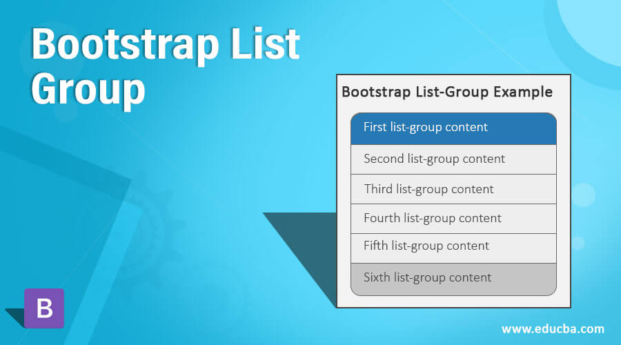 Bootstrap List Group Steps to Apply List Group in Bootstrap Examples