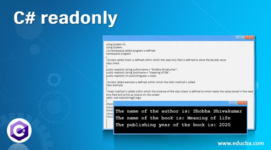 C readonly Working of readonly in C with Examples